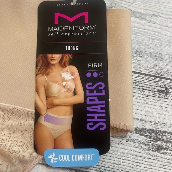 Maidenform Self Expressions Cool Comfort Firm Lace Thong  NWT Sizes XL or 2X - Picture 4 of 9